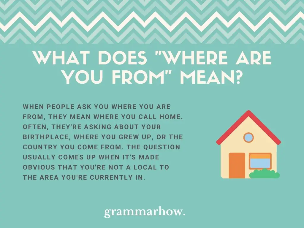 What Does It Mean When People Ask, "Where Are You From"?