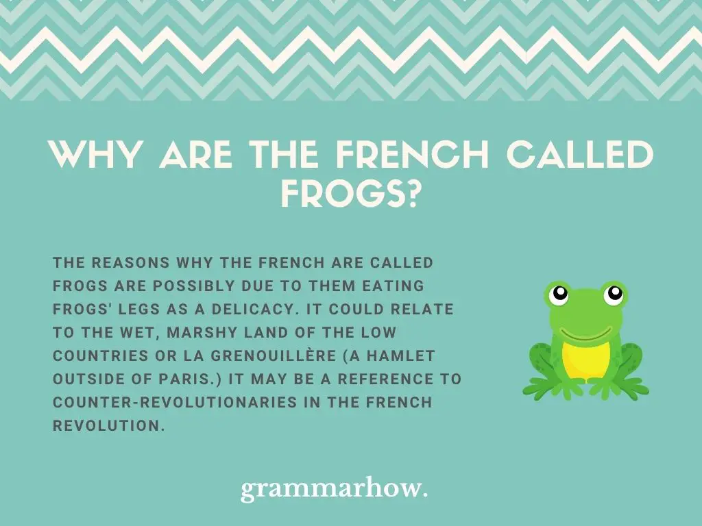 Why Are The French Called Frogs?