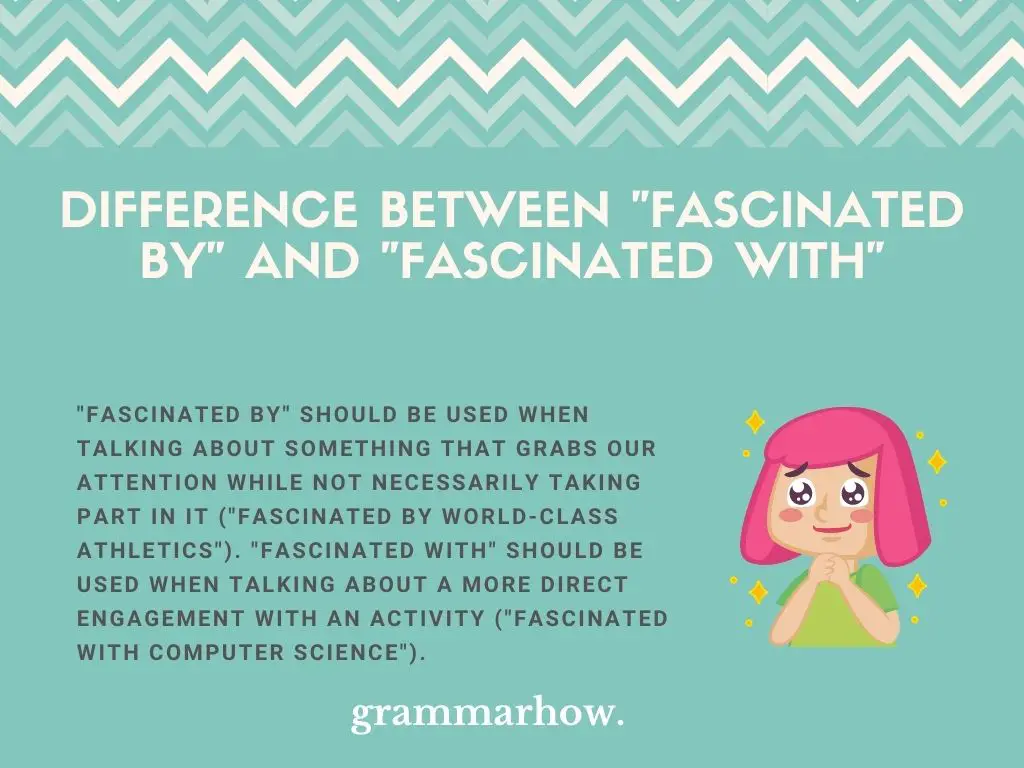 What Is The Difference Between "Fascinated By" And "Fascinated With"?
