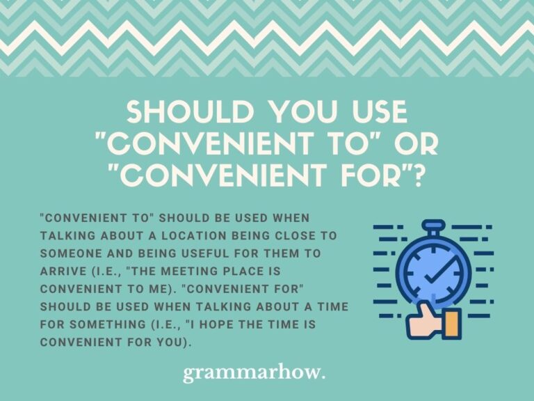 Whatever Is Convenient For You Meaning