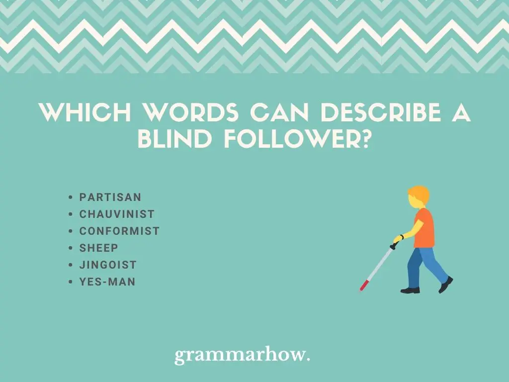Which Words Can Describe A Blind Follower?