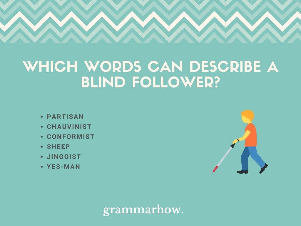 Which Words Can Describe A Blind Follower?