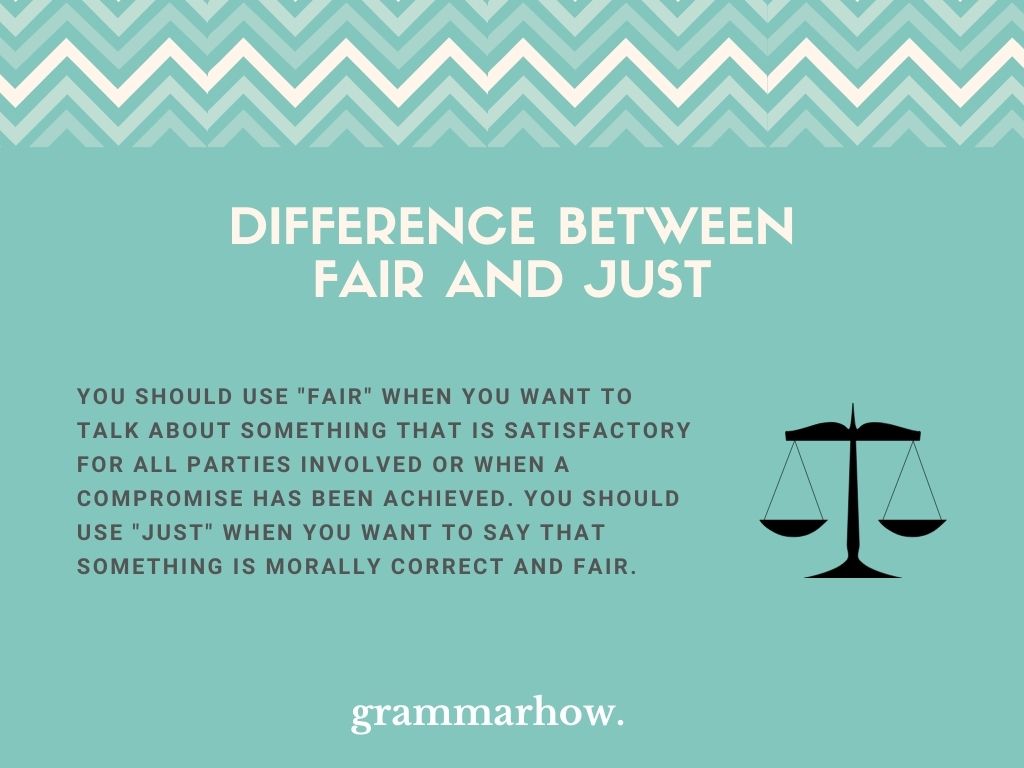 Fair Vs Just Difference Explained With Examples 