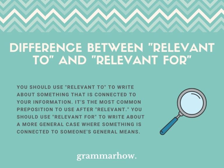  Relevant To Or Relevant For Difference Explained Helpful Examples 