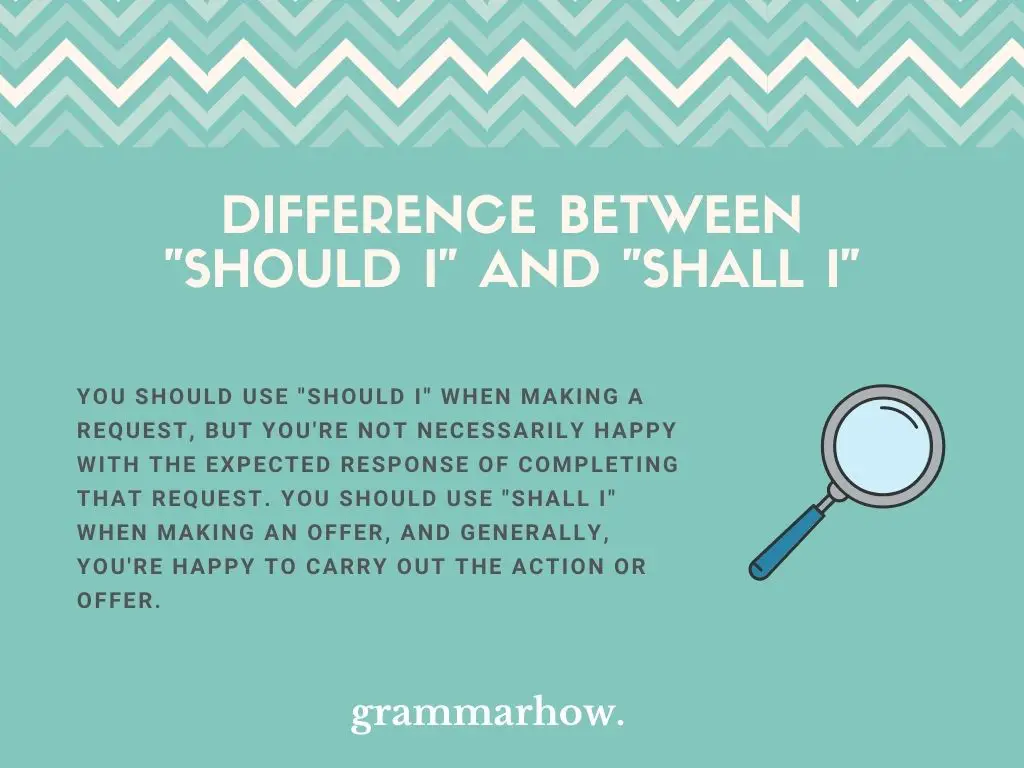 What Is The Difference Between "Should I" And "Shall I"?