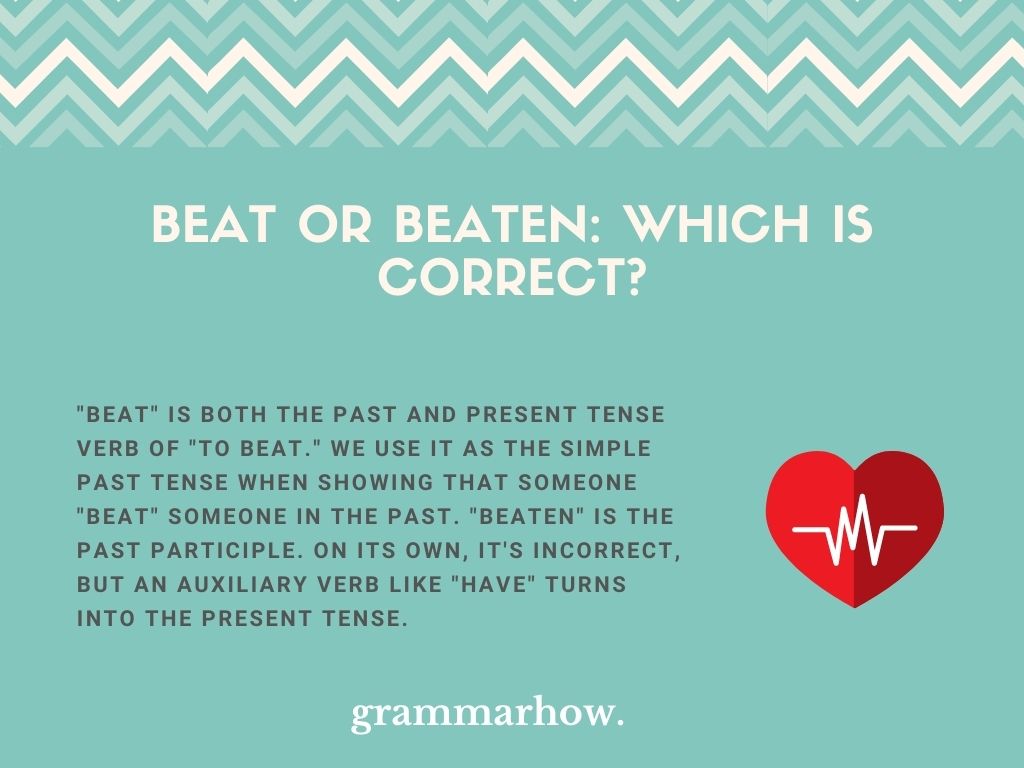 Past tense beat grammar