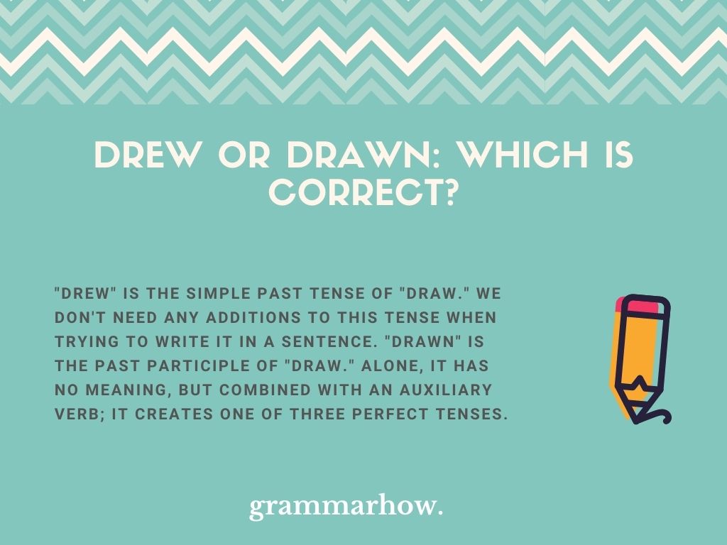 What's the Past Tense of Draw? Draw, Drew, or Drawn?