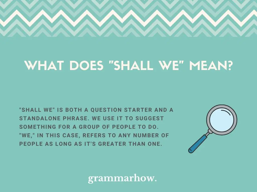 What Does "Shall We" Mean?