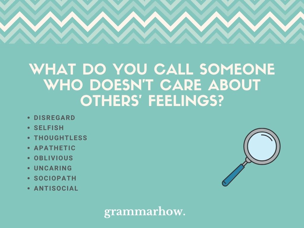 8 Words For Someone Who Doesn t Care About Others Feelings