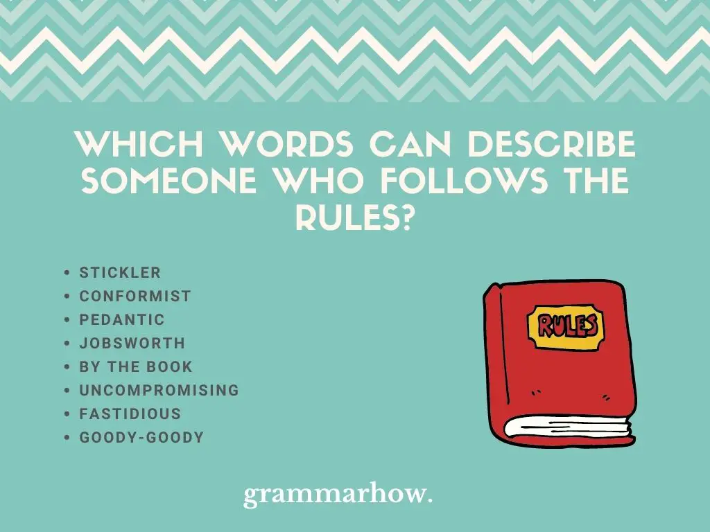 Which Words Can Describe Someone Who Follows The Rules?