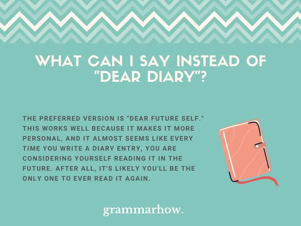 alternatives to dear diary