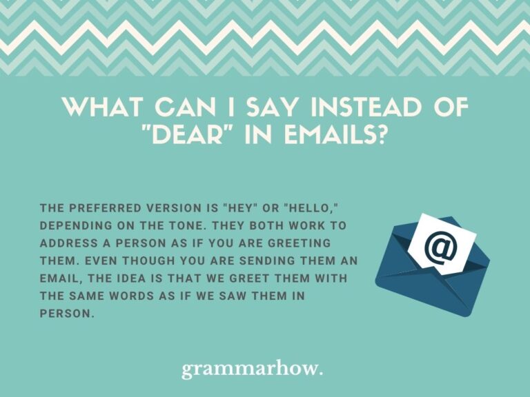 Can I Use Dear All In Email