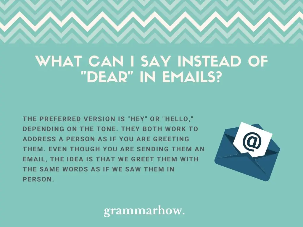 better ways to say dear in emails