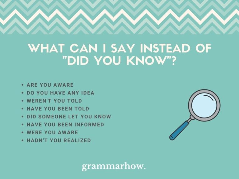 8-better-ways-to-say-did-you-know