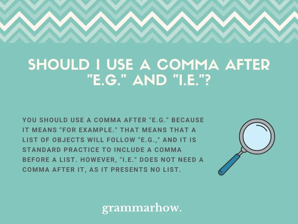 comma after e.g. and i.e.