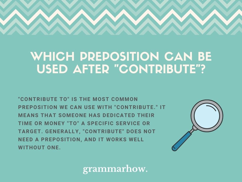 contribute preposition