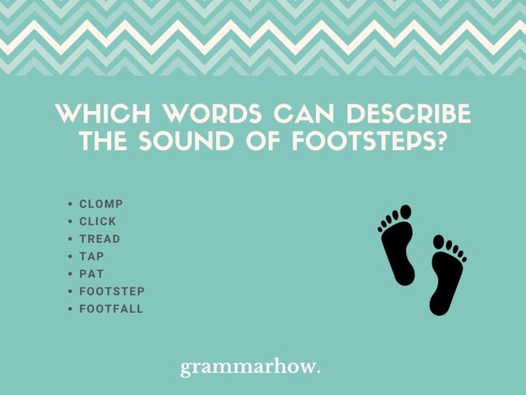 Words The Sound Of Footsteps