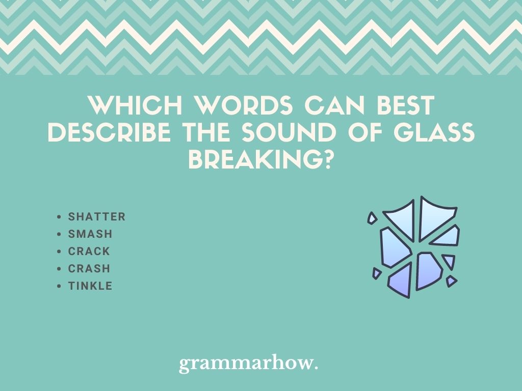 the sound of glass breaking onomatopoeia