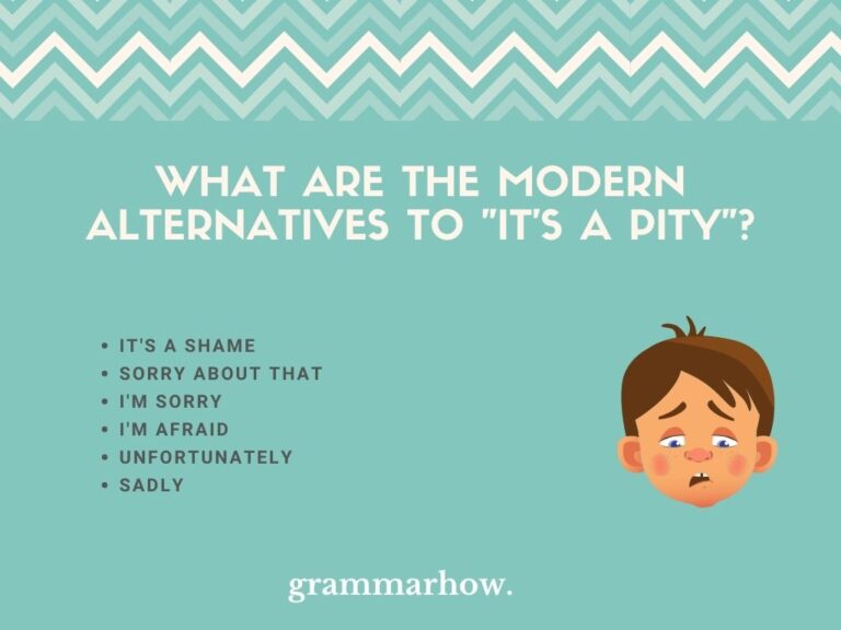 6 Modern Ways To Say "It's A Pity" (Meaning Explained)