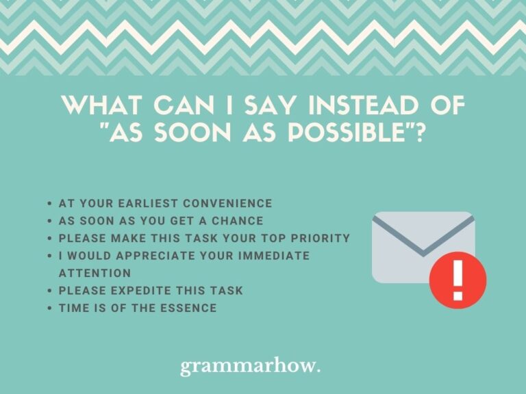 6 Polite Ways To Say "As Soon As Possible"