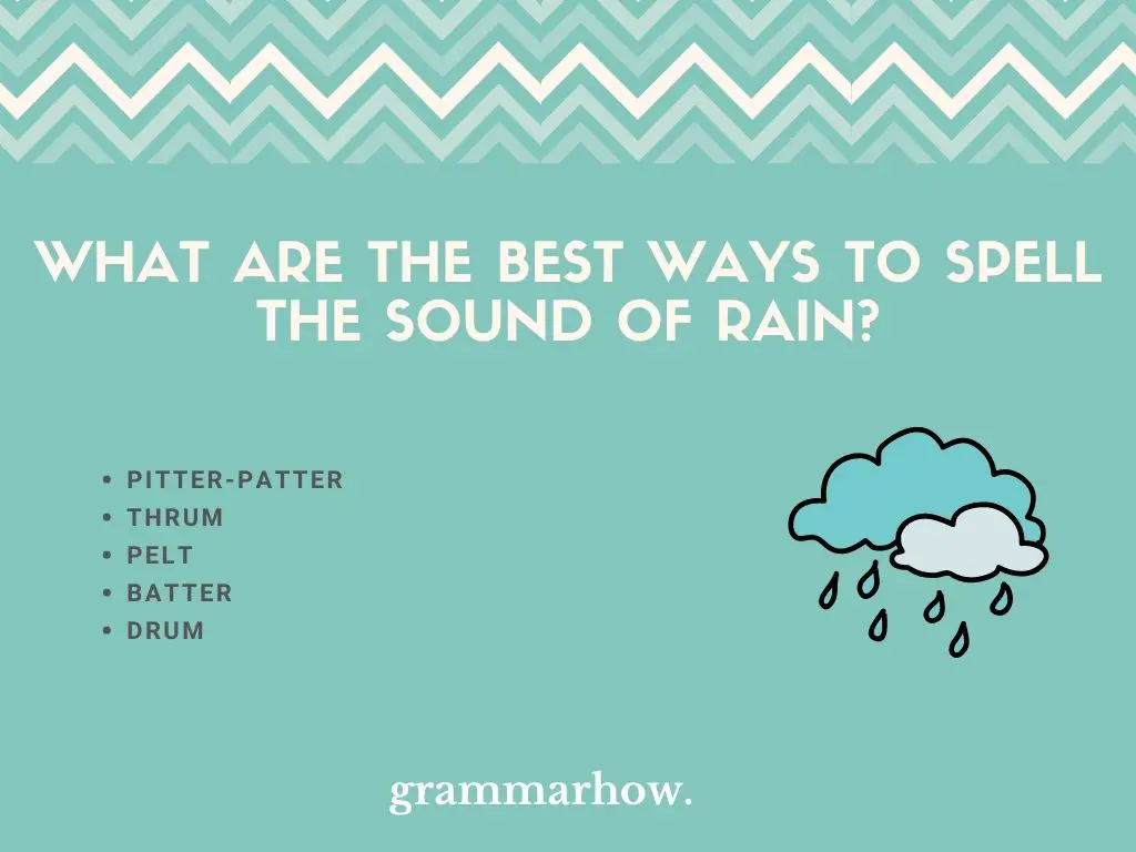 rain sound words