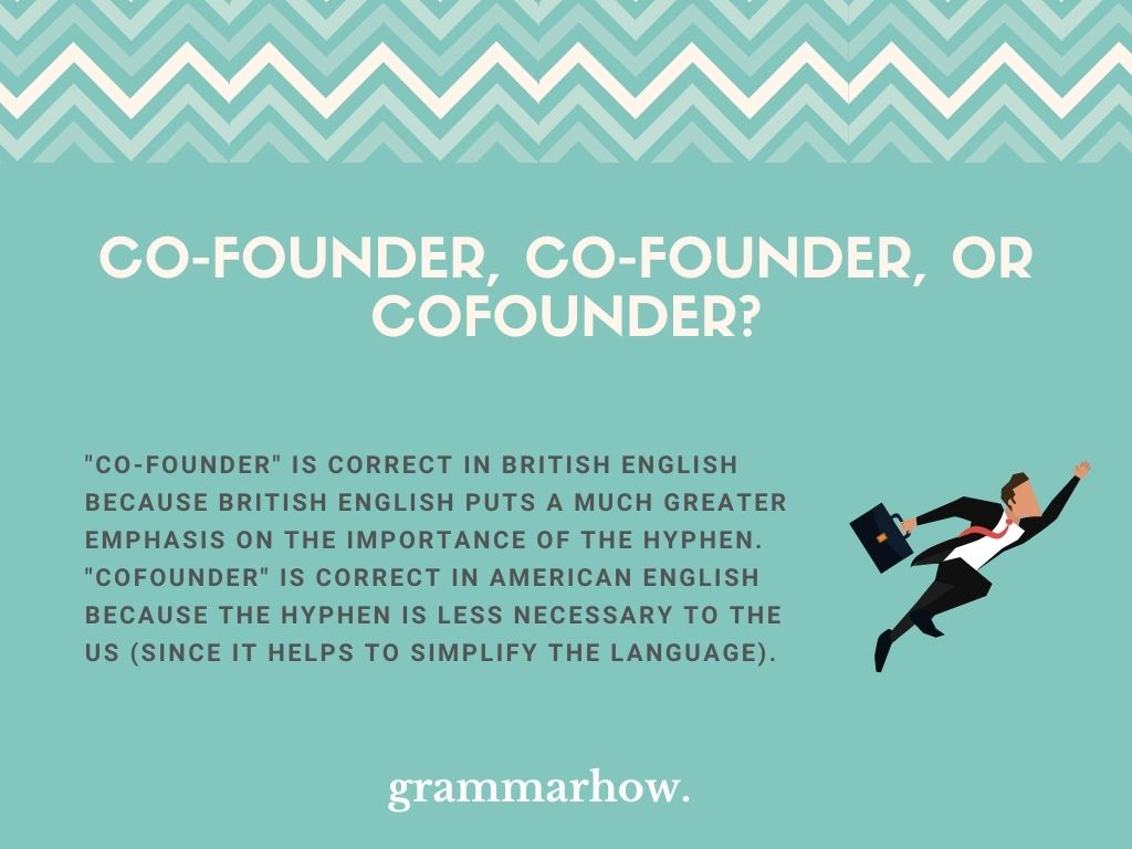 Co Founder Co founder Or Cofounder Helpful Examples 