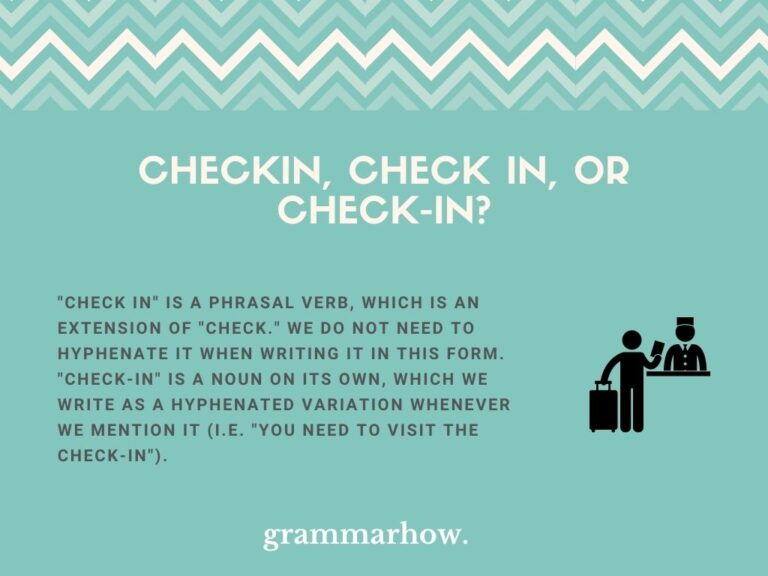 Checkin check in or check in helpful examples 