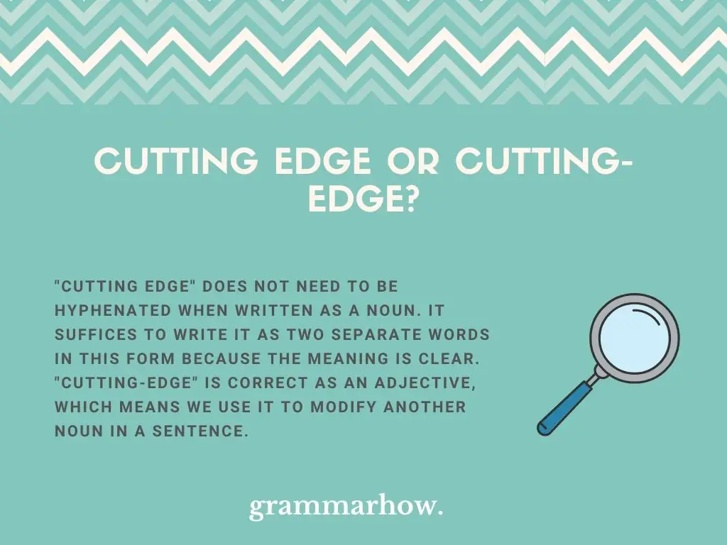Cutting edge or Cutting-edge?