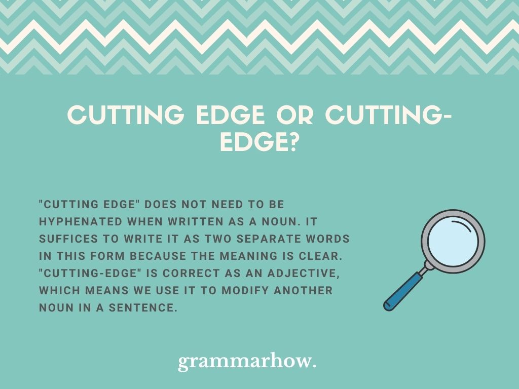 Cutting Edge Or Cutting edge Helpful Examples 