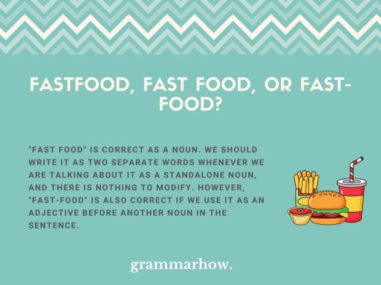 Fastfood, Fast food, or Fastfood? (Helpful Examples)