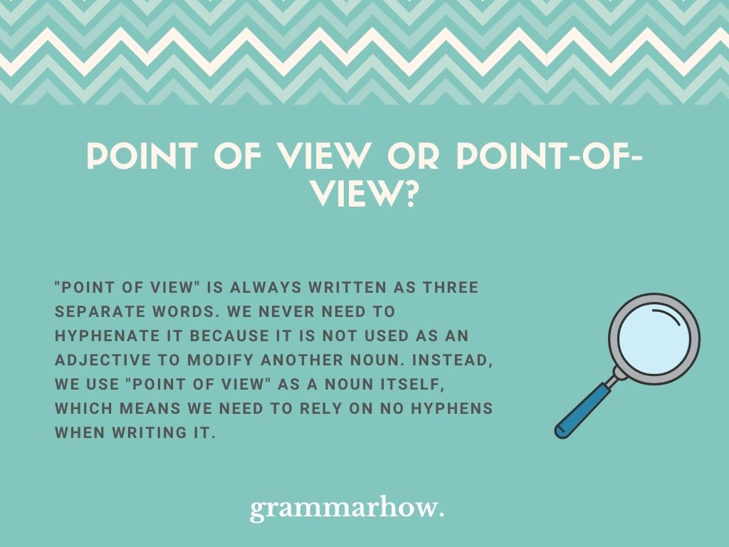 Point of view or Point-of-view?