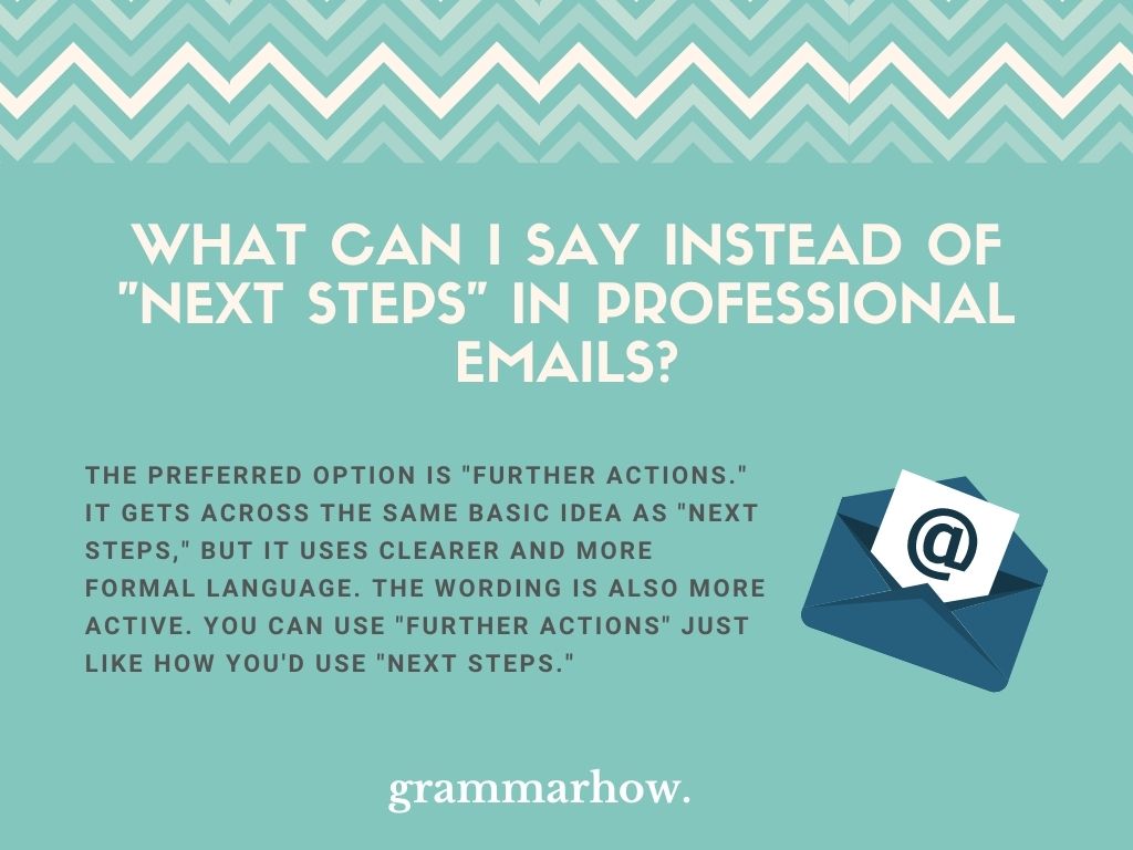 10 Better Ways To Say Next Steps In Professional Emails