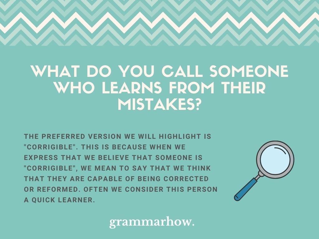 10 Words For Someone Who Learns From Their Mistakes