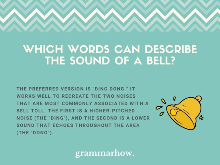 12 Words To Describe The Sound Of A Bell Onomatopoeia 