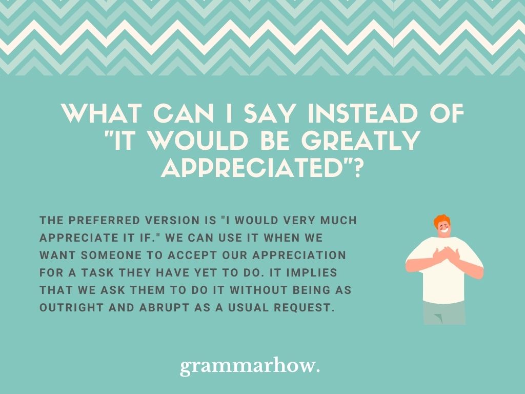 11 Better Ways To Say It Would Be Greatly Appreciated 