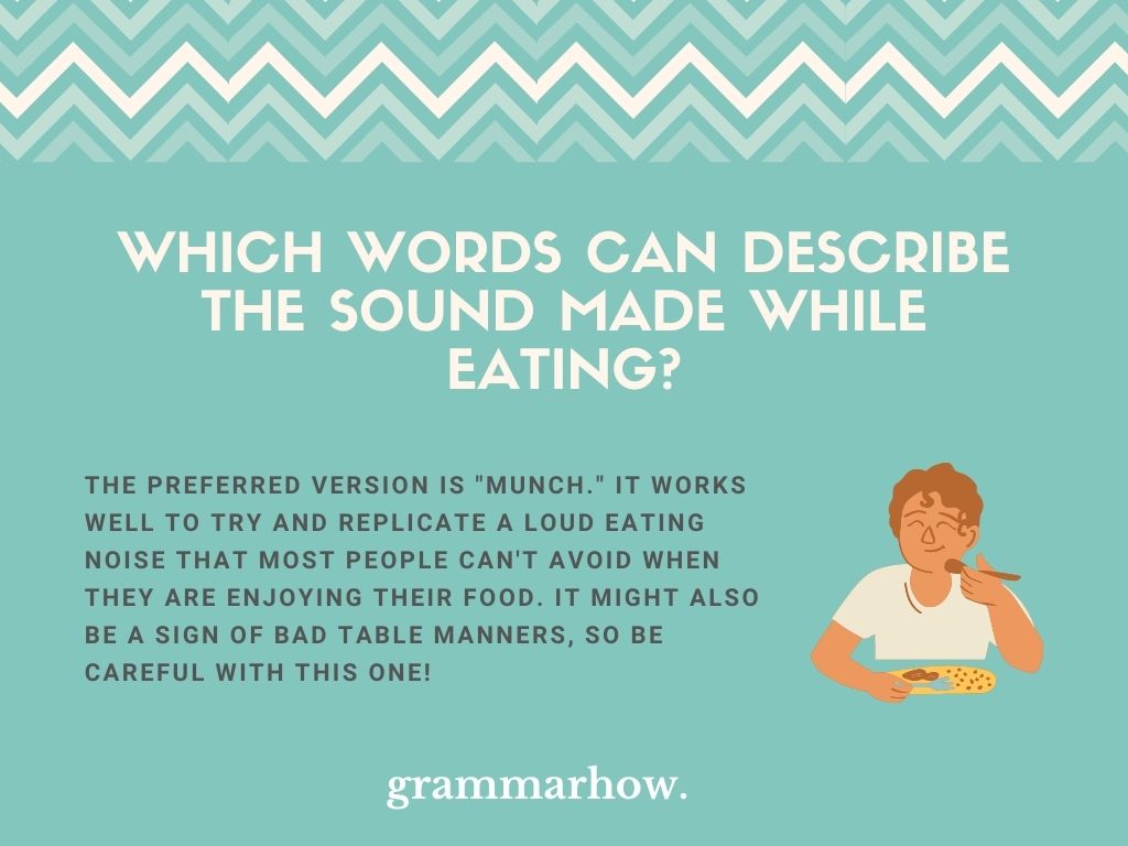 11 Words For The Sound Made While Eating