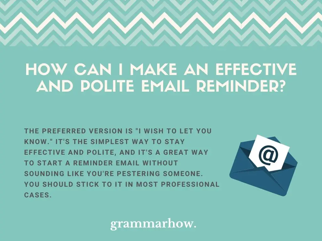 effective and polite reminder email