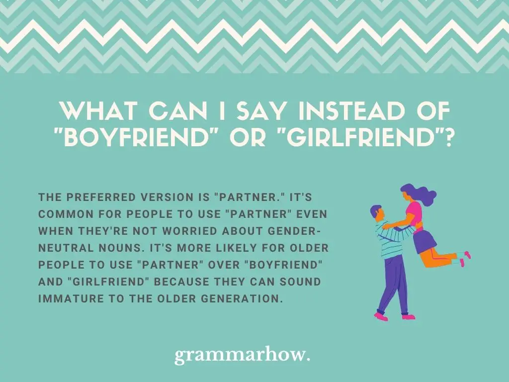 gender neutral ways to say boyfriend or girlfriend