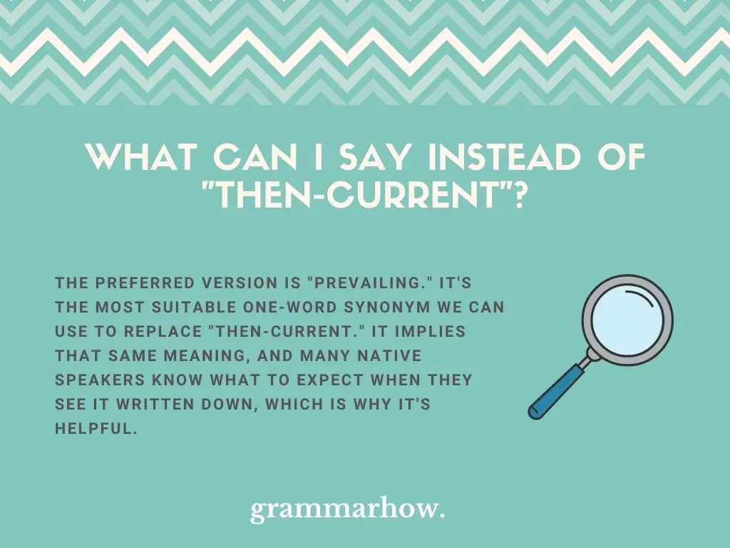 Better Ways To Say “Then-Current”