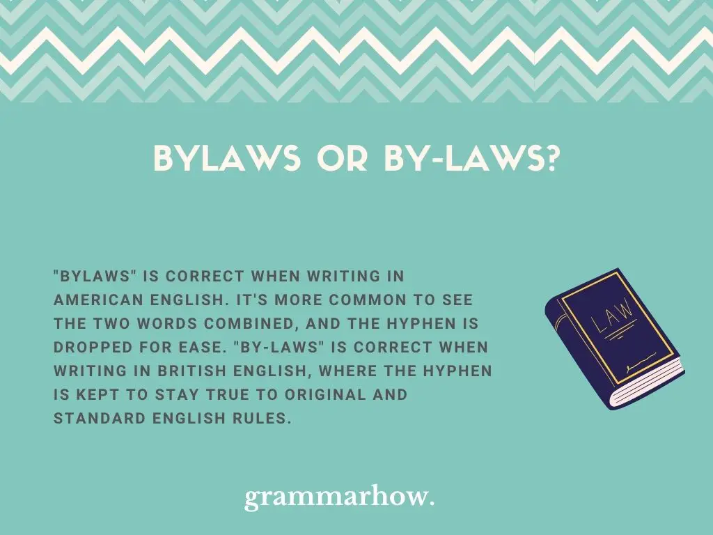 Bylaws or By-laws?