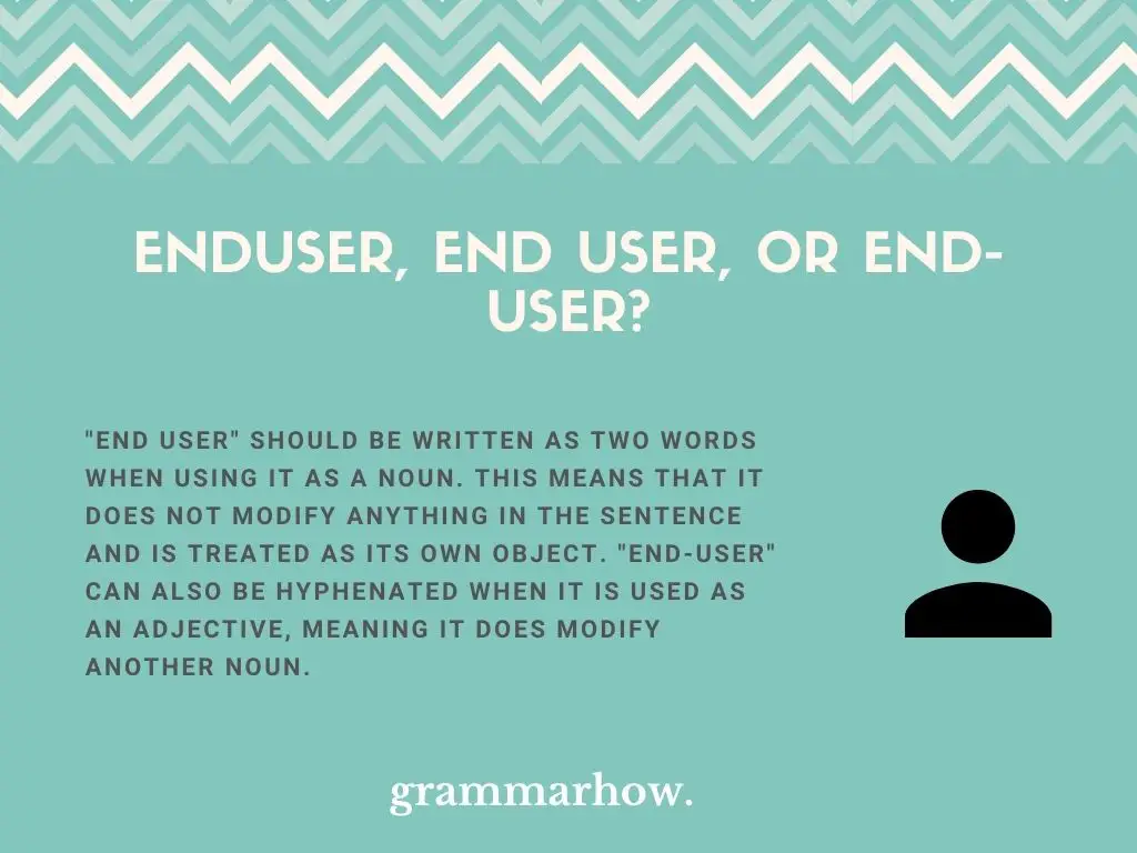 Enduser, End user, or End-user?