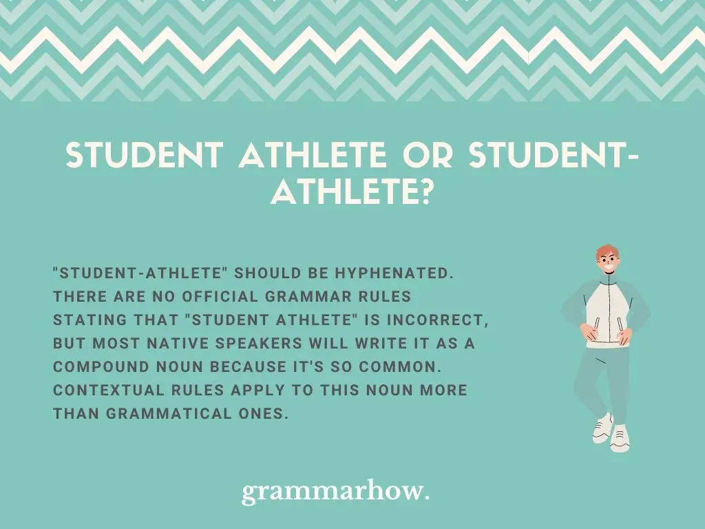 Student athlete or Student-athlete?