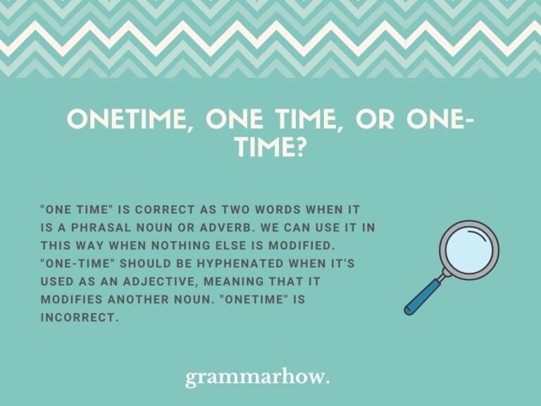 onetime-one-time-or-one-time-helpful-examples