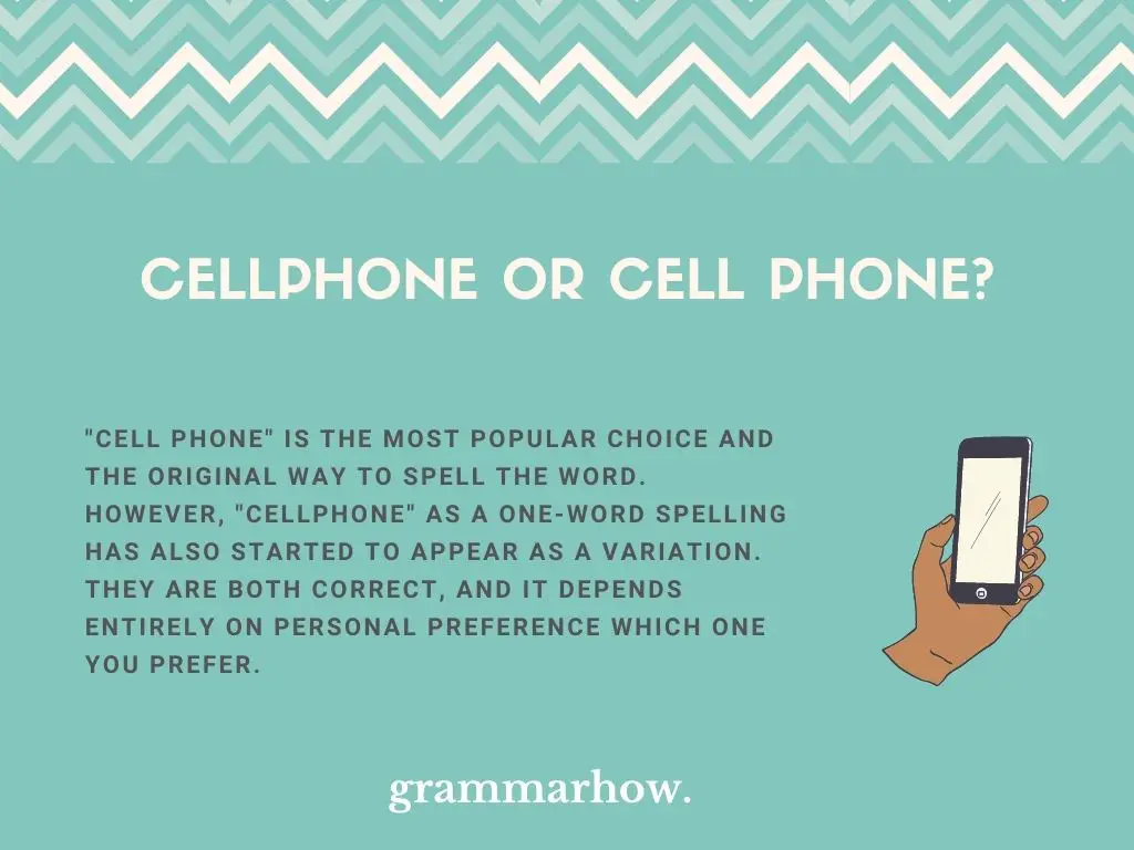 Cellphone or Cell phone?