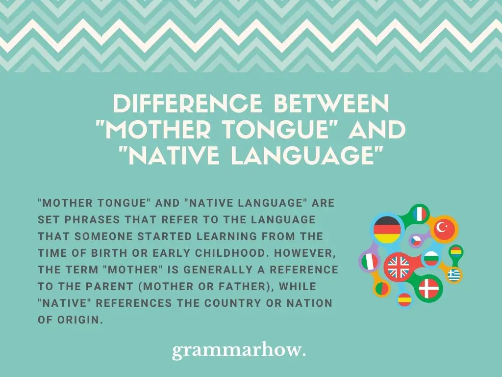 mother tongue vs native language