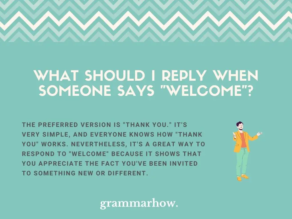 Best Replies When Someone Says Welcome