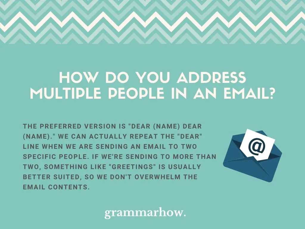 Best Ways To Address Multiple People In An Email