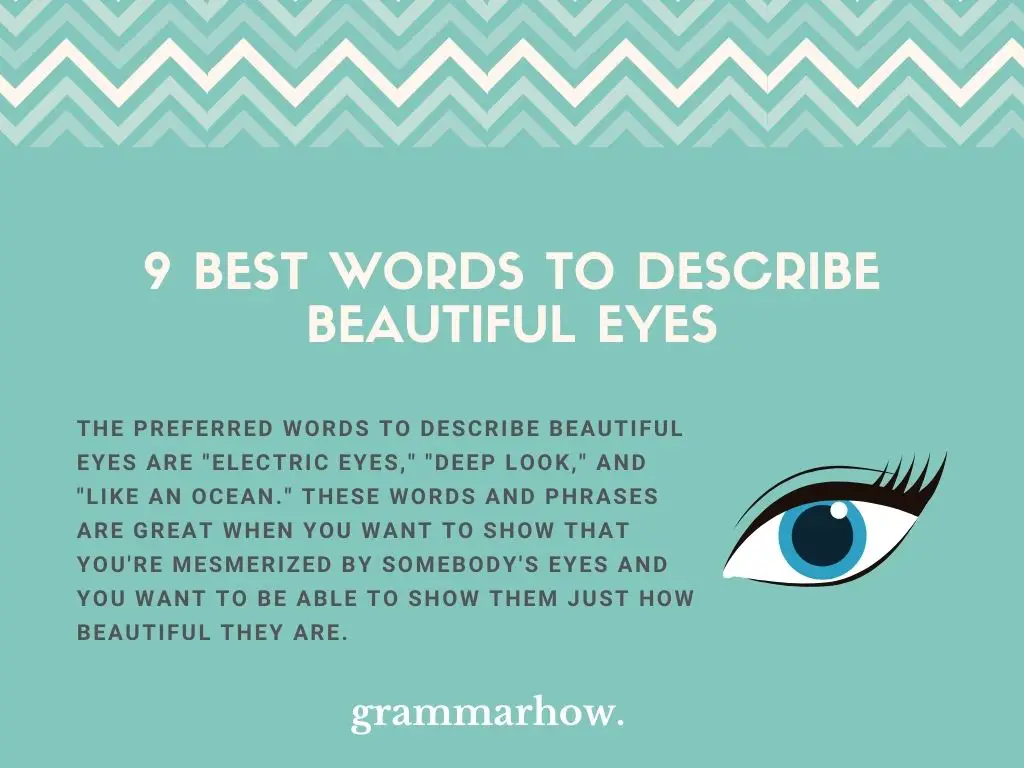 Best Words To Describe Beautiful Eyes