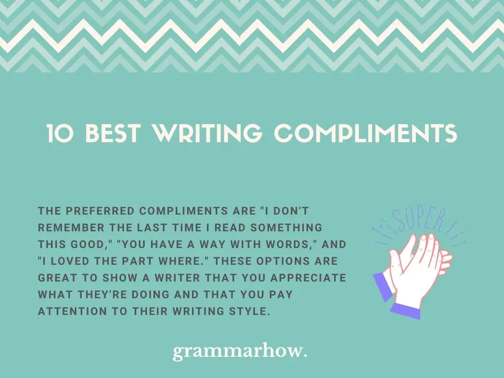 Best Writing Compliments