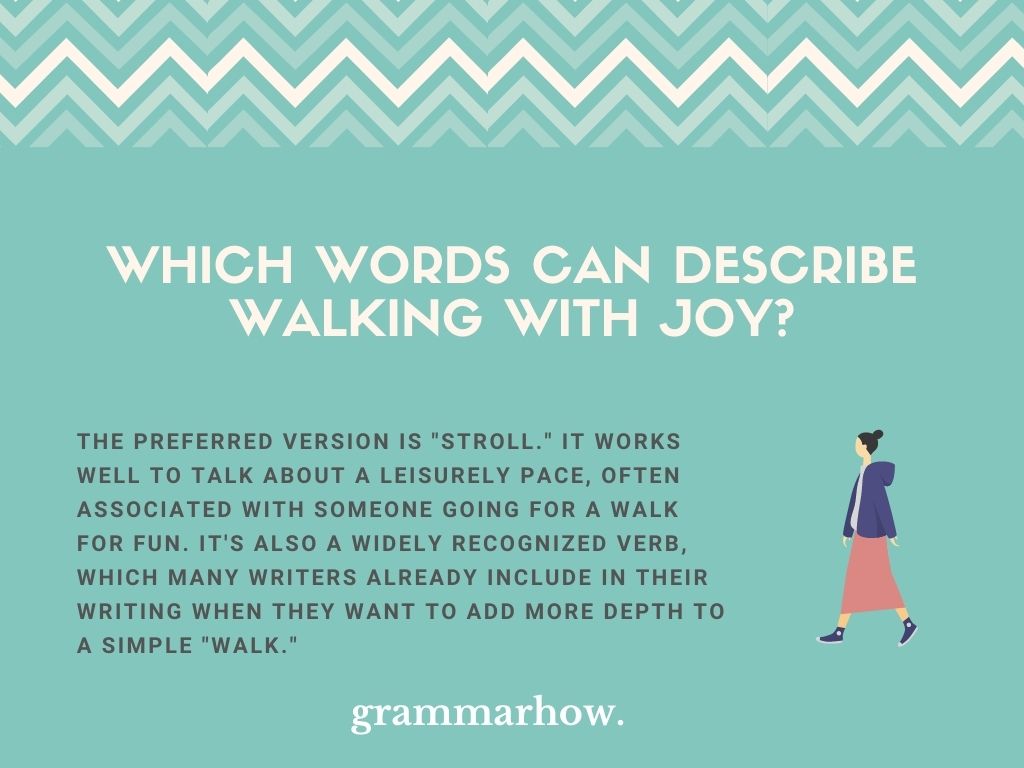 10 Words To Describe Walking With Joy